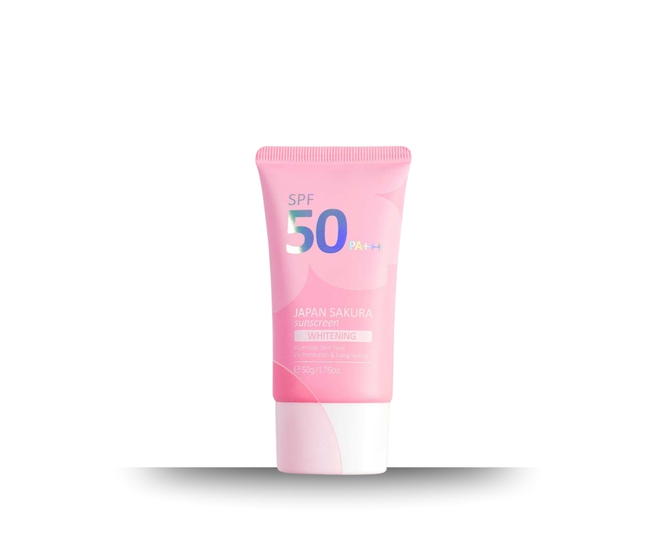 Japan Sakura Sunscreen SPF 50+++, Sunscreen, Brightening, UV Protection, Whitening