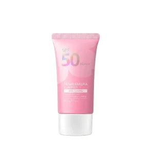 Japan Sakura Sunscreen SPF 50 PA+++ | Lightweight & Whitening UV Protection - 50g