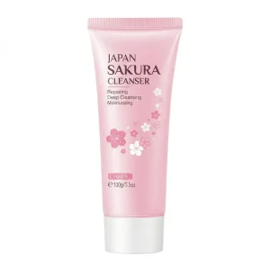 LAIKOU Japan Sakura Cleanser 100g - Repairing & Deep Cleansing Face Wash