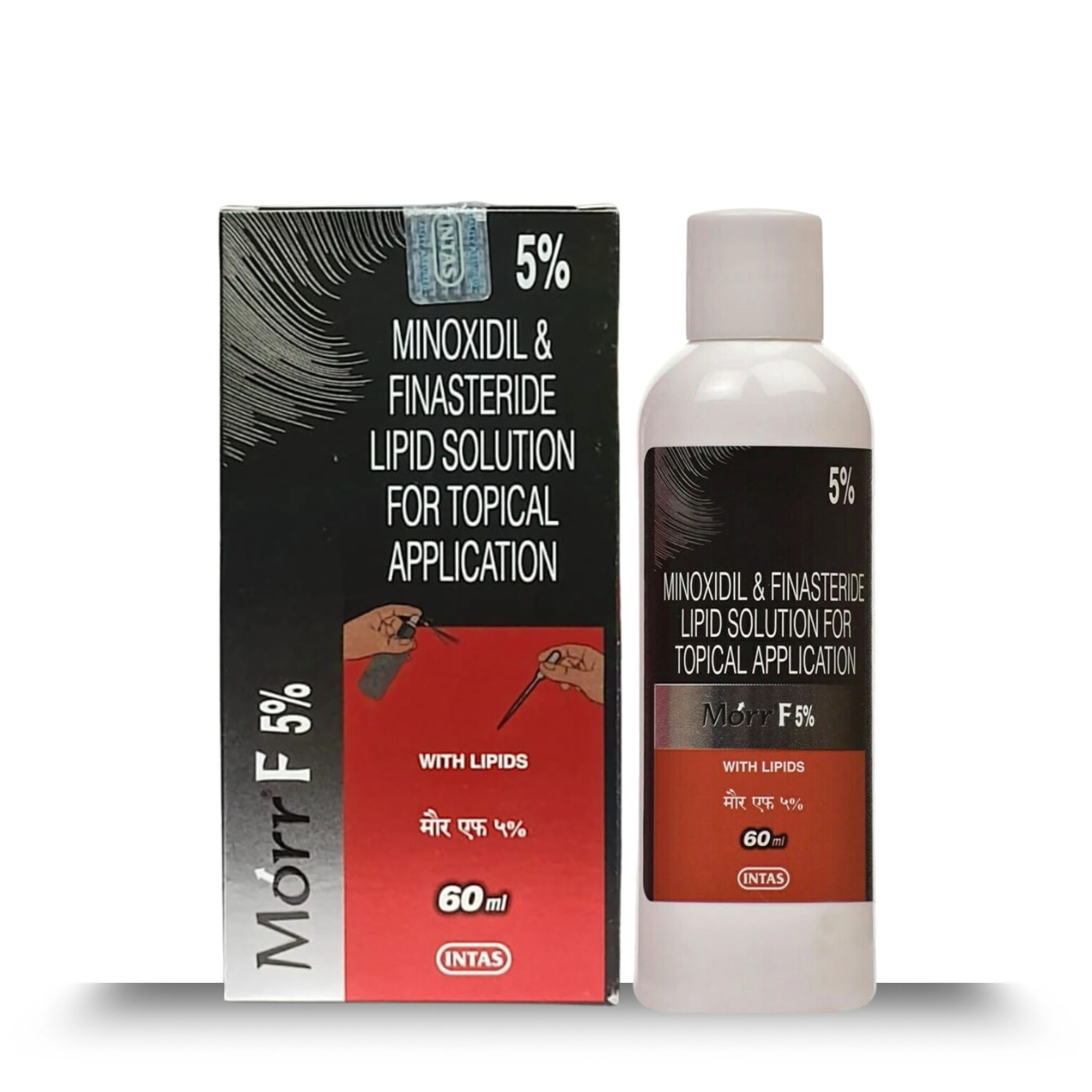 Morr F 5% Topical Solution for Hair Fall Control and Hair Regrowth - 60ml