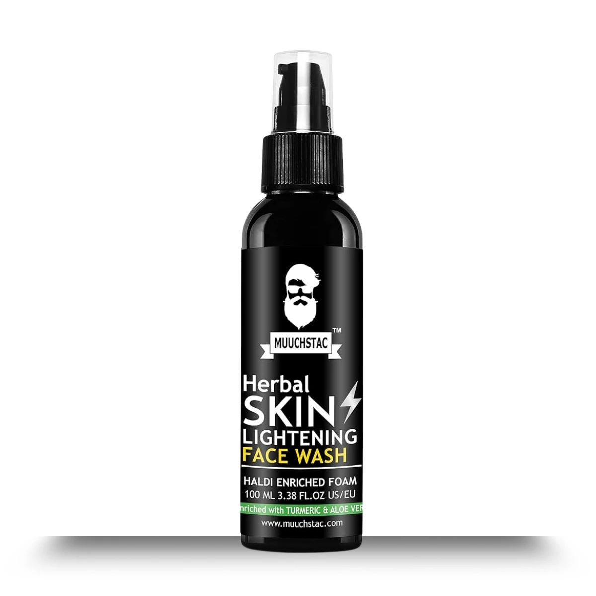 Muuchstac Herbal Skin Lightening Face Wash with Haldi & Aloe Vera (100ml)