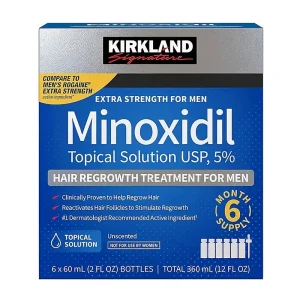 Kirkland Signature Extra Strength 5% Minoxidil Topical Solution (6-Month Supply)
