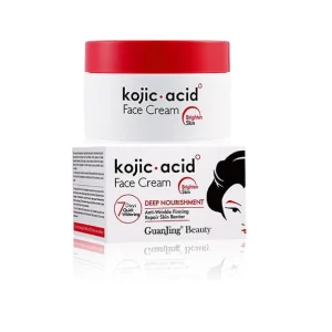 GuanJing Kojic Acid Face Cream – 7 Days Quick Whitening, Anti-Wrinkle Firming & Deep Nourishment Skin Brightening Cream