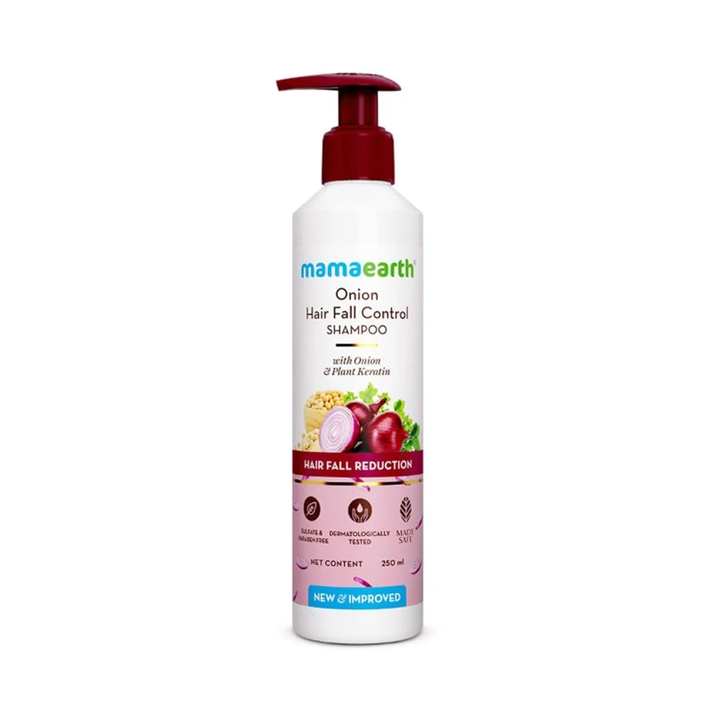 Mamaearth Onion Shampoo Hair Fall Control with Onion Oil and Plant Keratin in Bangladesh
