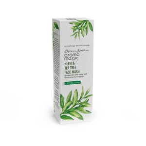 Aroma Magic Neem & Tea Tree Face Wash (100ml) for Acne Control & Spotless Skin - Powered by Niacinamide