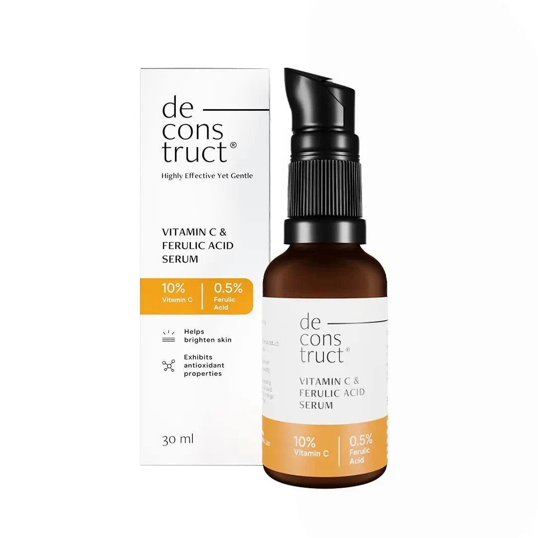 Deconstruct Vitamin C Serum price in Bangladesh with 10% Vitamin C and 0.5% Ferulic Acid 30ml bottle and packaging
