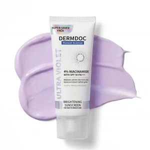 DERMDOC SPF 50 Ultra Violet Brightening Tinted Sunscreen with 4% Niacinamide 100g