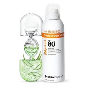 SkinInspired InviShield 365 Body Sunscreen Spray SPF 80+ PA++++ (100ml) – Maximum UV Protection & Invisible Finish | Buy Online at GlowFuelBD