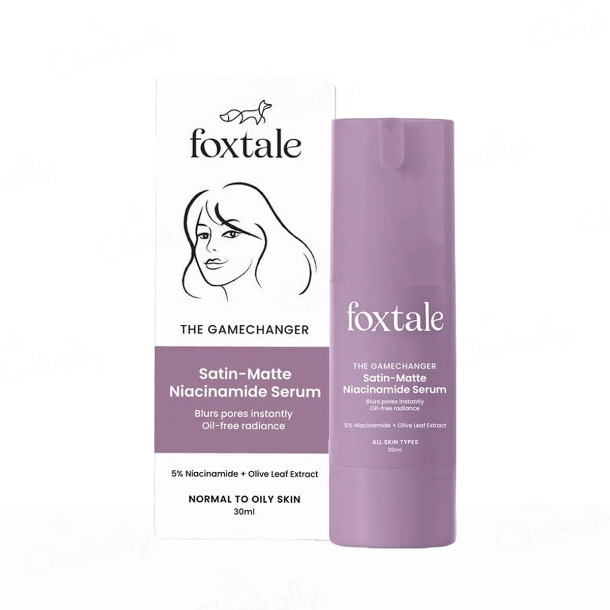 Foxtale The Gamechanger Satin-Matte Niacinamide Serum (30ml) – Blurs Pores & Oil-Free Radiance for Normal to Oily Skin