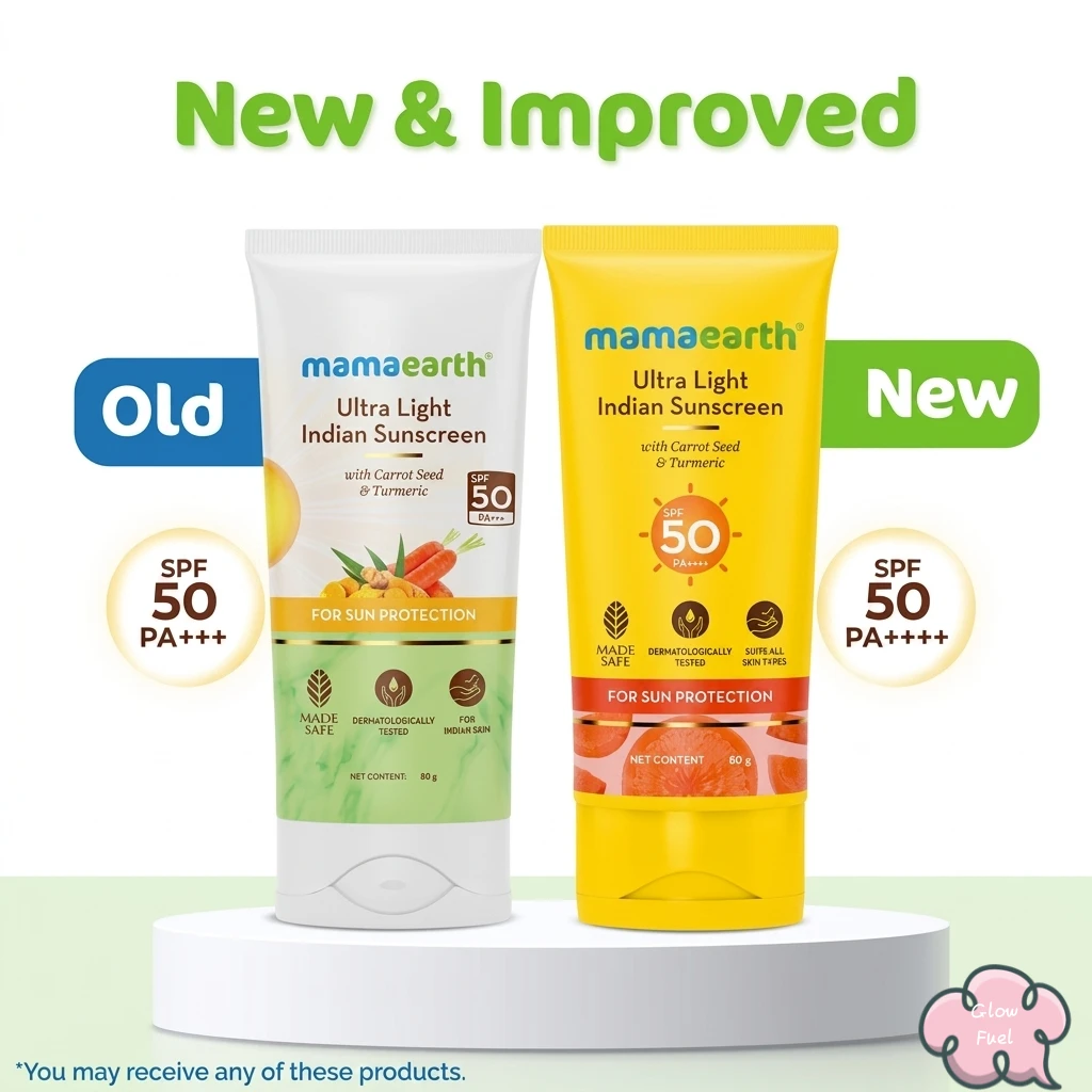 Mamaearth Ultra Light Indian Sunscreen SPF 50 PA+++ (80g) | With Turmeric & Carrot | Non-Greasy, No White Cast - Image 2