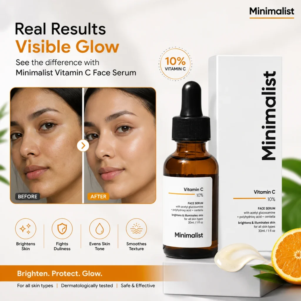 Lightweight texture of Minimalist 10% Vitamin C Serum