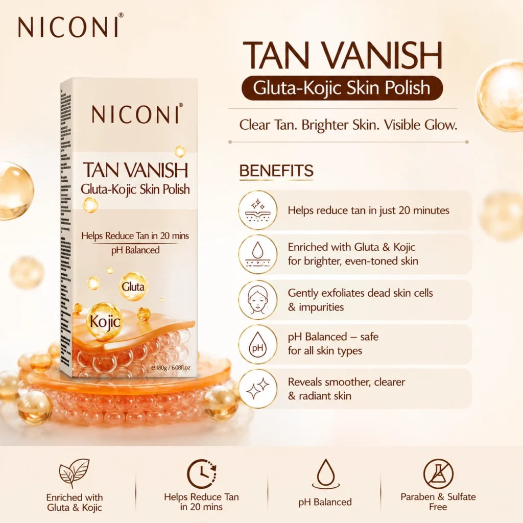 Niconi Tan Vanish Gluta Kojic Skin Polish price in Bangladesh – 180g tan removal skin polish