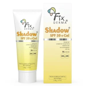 Fixderma Shadow Sunscreen Gel For Oily Acne Prone Skin SPF 50+ PA+++(40g)