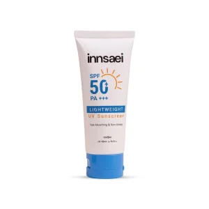 Innsaei Lightweight UV Sunscreen SPF 50+ PA+++ (50ml) – Niacinamide Matte Finish for Oily & Acne