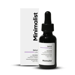 Minimalist Retinol 0.3% Face Serum with Coenzyme Q10 – 30ml