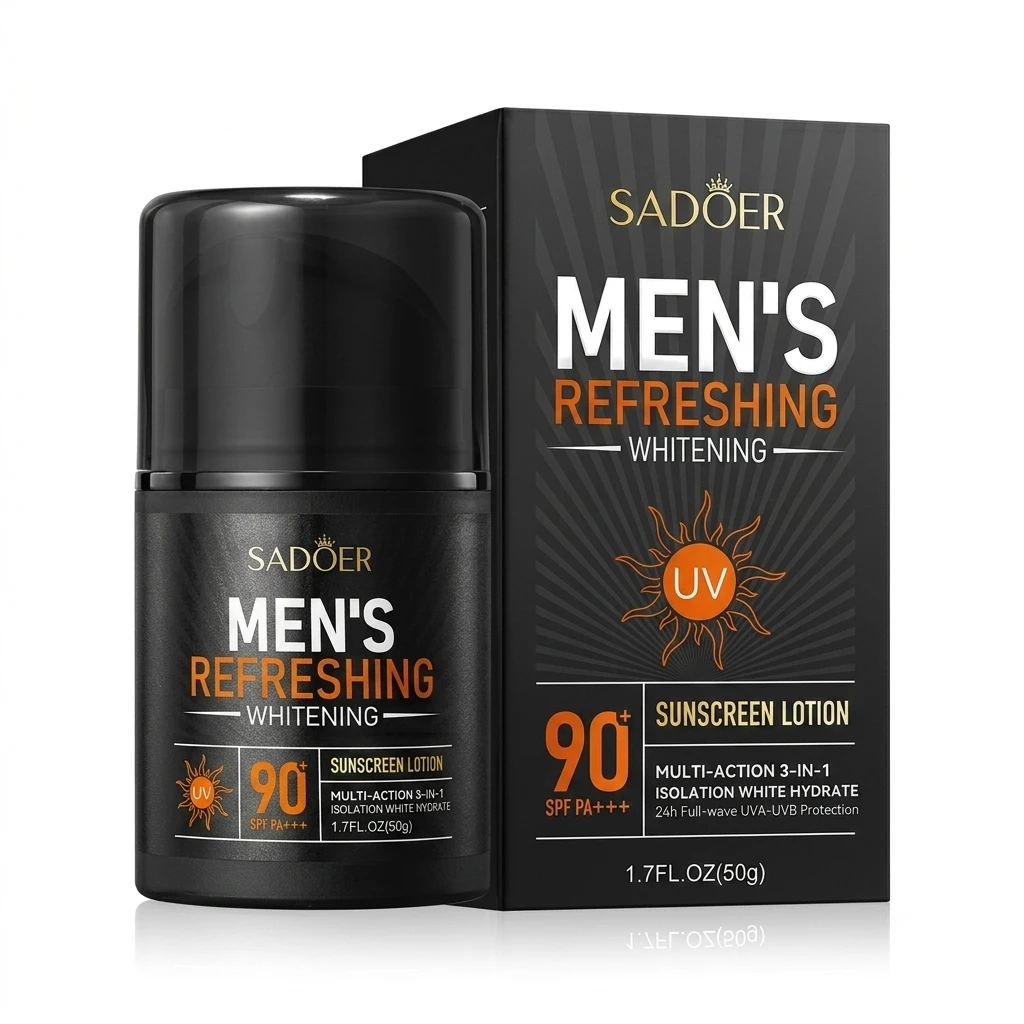 SADOER sunscreen price in Bangladesh - SPF 90+ men's 3-in-1 whitening lotion 50g