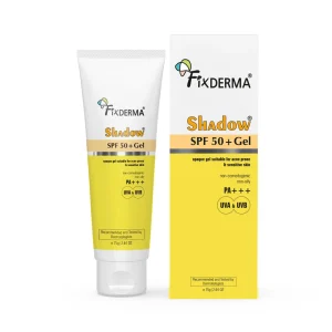 Fixderma Shadow Sunscreen Gel For Oily Acne Prone Skin SPF 50+ PA+++(75g)