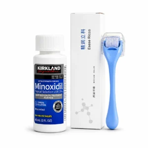 Kirkland Minoxidil & Esru Derma Roller Blue 540 Needles Combo