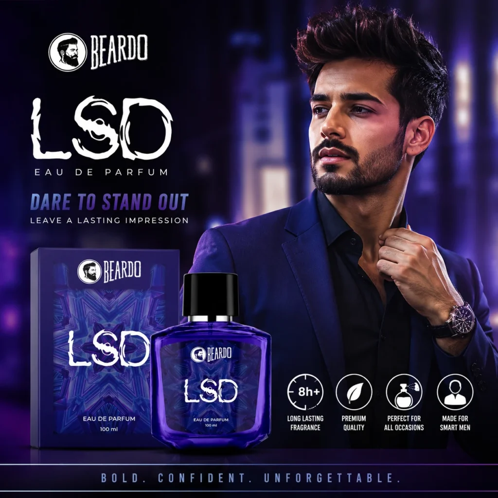 Man applying Beardo LSD Perfume price in Bangladesh product on wrist