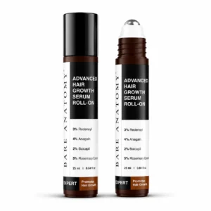 Bare Anatomy Advanced Hair Growth Serum Roll-On – 25ml | With 3% Redensyl, 4% Anagain & 5% Rosemary Extract