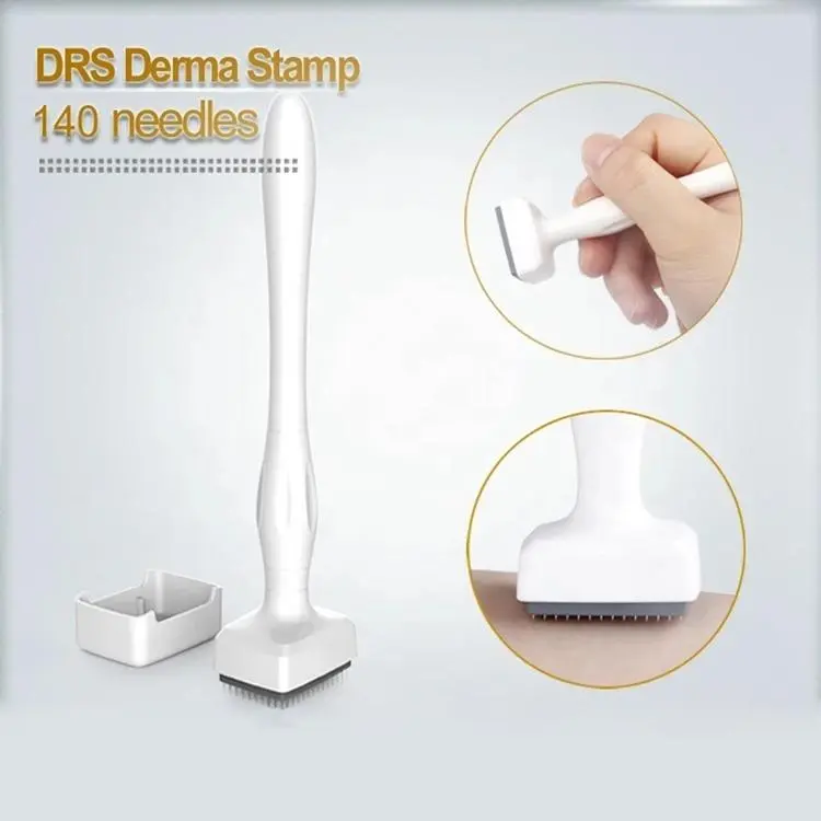 Original DRS Derma Stamp 140 Titanium Micro Needles for Skin and Hair Treatment