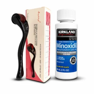 Minoxidil 5% & Menqshahayd roller Combo Pack