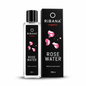 RiBANA Rose Water with Steam-Distilled Rose Petals – 100ml