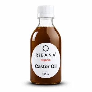 RiBANA Organic Castor Oil - 100% Pure Cold-Pressed - 200ml