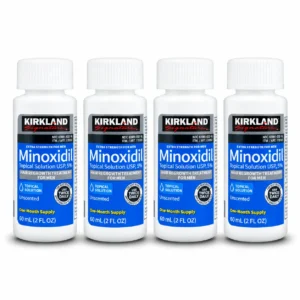Kirkland Minoxidil 4 Months Supply – 4 bottles × 60ml (240ml) 5% minoxidil solution for men, BD