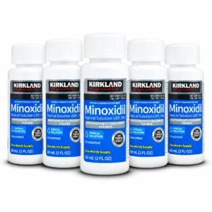 Kirkland Minoxidil 5 Months Supply – 5 bottles × 60ml (300ml) 5% minoxidil solution for men, BD