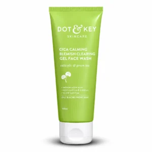 Dot & Key Cica Calming Blemish Clearing Gel Face Wash with Salicylic & Green Tea – 100ml