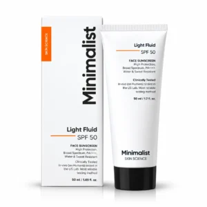 Minimalist Light Fluid Sunscreen SPF 50 for Oily Skin (PA++++) 50ml
