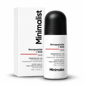 Minimalist Nonapeptide + AHA 6% Roll On Brightens Underarms 40ml